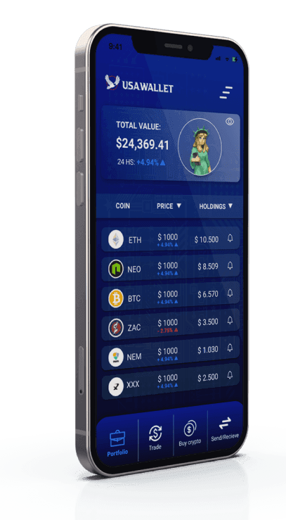 USA Wallet mobile app